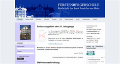 Desktop Screenshot of fuerstenbergerschule.de